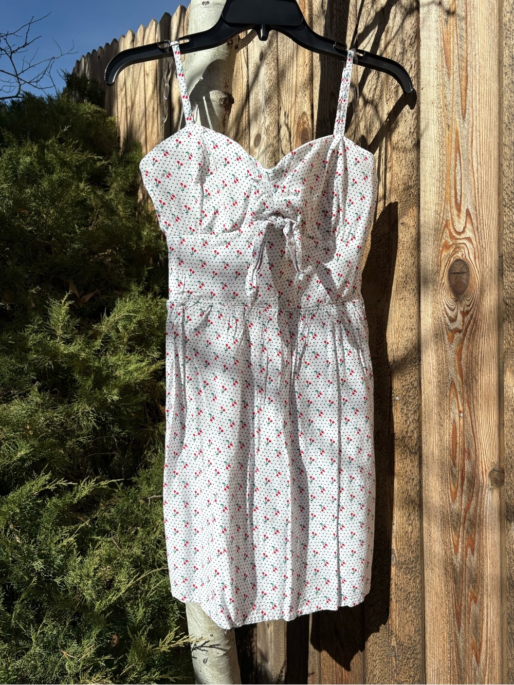 Cherry Print Lightweight Summer Dress, sz XL juniors/young adult, like new